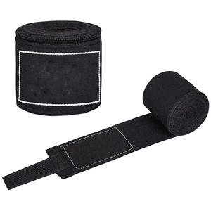 Vendas de Mano Negras de Algodón 100%, Impermeables, Protectoras, con Malla Transpirable y Elástica para Boxeo - Product Image 2