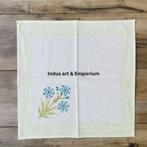 แผ่นรองจานและผ้าเช็ดปากพิมพ์ลายด้วยมือ - ซื้อแผ่นรองจานพิมพ์ลายตามสั่ง, ผ้าปูโต๊ะวาดลายด้วยมือ, แผ่นรองจานและผ้าเช็ดปากลายพิมพ์ด้วยมือแบบสำเร็จรูป - Product Image 5