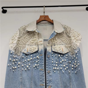 Prix de gros, fourniture directe d'usine, gilet en jean de haute qualité pour femmes, design personnalisé, couleur et logo, qualité supérieure, grandes tailles - Product Image 2