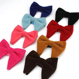 Nœud Papillon Homme Pré-Noué Surdimensionné en Velours, Grand Nœud Papillon Formel pour Smoking en Polyester Jacquard, Style Tendance - Product Image 4