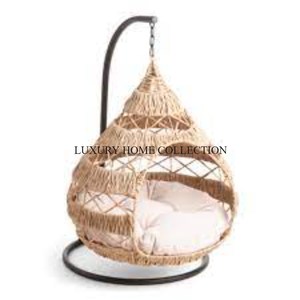 Acogedores columpios de material de ratán para exteriores para balcones con construcción confiable y elegantes diseños antiguos para mejorar su espacio - Product Image 4