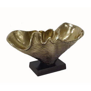 Bol de vaisselle décoratif en aluminium plaqué or et à base carrée de qualité supérieure pour la maison, l'hôtel et le restaurant. - Product Image 1