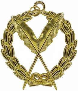 Chaîne de collier plaquée or pour les officiers de la Grande Loge maçonnique - Bijou de la Grande Loge, matériau en laiton, type de métal en laiton, fermoir en laiton - Product Image 1
