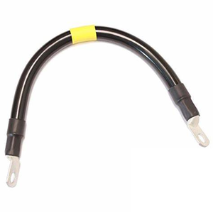 Câble d'interconnexion de batterie noir 2/0 AWG de 12 pouces avec 2 embouts - Product Image 1