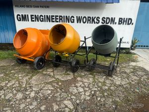 Prix de gros Malaxeur béton électrique Capacité 180L Moteur 0.75HP Tambour PVC robuste Rendement élevé Faible entretien - Product Image 3