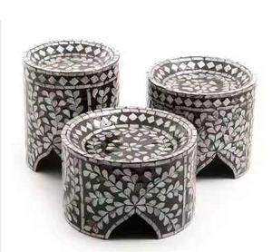 Soporte de postre de nácar de lujo Eid, soporte decorativo redondo para pastel para eventos especiales, fiestas y cenas de lujo, uso de Ramadán - Product Image 1