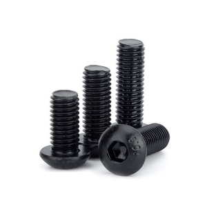 Perno de Cabeza Redonda con Sextavado Interno, Acero con Óxido Negro, Grado 10.9, ISO7380, M2 M3 M4 M5 M6 M8 - Product Image 1
