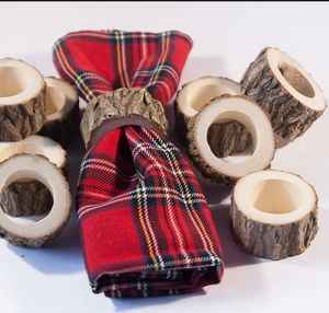 Ronds de serviette en bois naturels en gros pour le réglage de la table à manger - Product Image 1