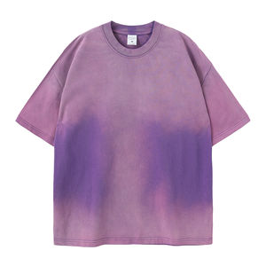 Venta al por mayor de los hombres Boxy Fit ácido lavado Camiseta 100% algodón Loose Fit Streetwear ropa en caja de fabricación - Product Image 6