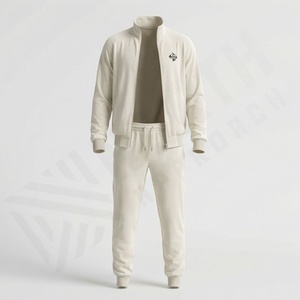 Conjunto Deportivo Personalizado de Terciopelo para Hombre, Color Personalizado, Sin Capucha, con Rayas, para Gimnasio, Fitness, Correr, Trotar - Product Image 1