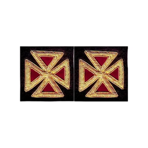2025 chevaliers templiers manches croix lingot broderie bas prix bonne qualité nouveau Style maçonnique manches OEM entretenu - Product Image 3
