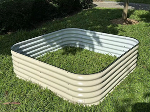 Boîtes de jardinage en acier galvanisé pour la culture de fleurs et de légumes Boîte de jardinage surélevée de couleur personnalisée - Product Image 4