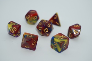 Set di dadi in acrilico a <span class=keywords><strong>4</strong></span> colori, vendita diretta dalla fabbrica, alta qualità, dadi da gioco per Dungeons and Dragons - Product Image 4