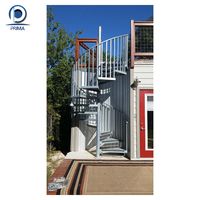 Usine Prima Bon Prix Intérieur Extérieur Intérieur Extérieur Escalier en colimaçon en acier au carbone