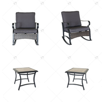Ensemble de mobilier de bistrot extérieur commercial pour cafés, restaurants, hôtels, jardins et projets de complexes hôteliers