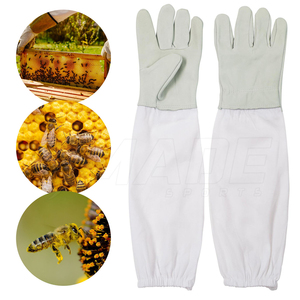 Guantes de apicultura de mejor diseño más vendidos Guantes de apicultura de dedo completo recién llegados - Product Image 3