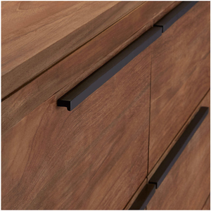 Mueble de Ratán para Sala de Estar, Cajonera de Almacenamiento para Organizar Mesas y Cajones, Mueble para el Hogar de Madera de Caoba - Product Image 5