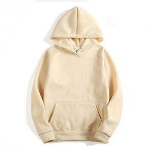 Sweat à capuche en coton blanc rouge, vente en gros, Jersey de Hockey sur glace, 400g/m2 - Product Image 6