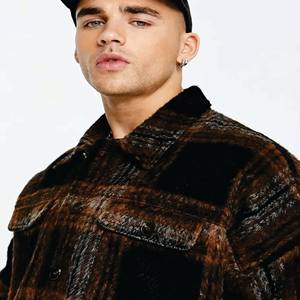 Camisa de carga de manga larga de alta calidad para hombres Camisa de trabajo de moda de algodón Ropa de calle informal Chaqueta de camisa de manga larga para hombres - Product Image 3