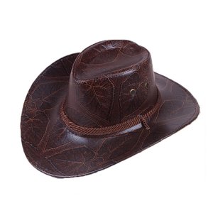 Sombreros de vaquero Fedora de lana de ala ancha rígida con logotipo personalizado de lujo OEM 2025 sombreros de vaquera occidental y sombreros de fieltro de vaquero - Product Image 5