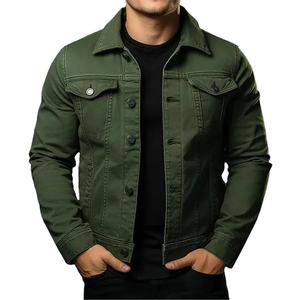 Chaqueta Vaquera Clásica para Hombre, Corte Ajustado, Estilo Casual, Prenda Exterior Moderna y a la Moda, Duradera, Ligera, para Combinar, Tallas XS-XL, Tinte Liso - Product Image 5