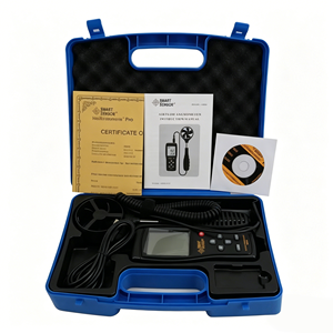 Anémomètre portable AS856, testeur de débit d'air, 0,3-45 m/s, instrument de <span class=keywords><strong>mesure</strong></span> numérique de la vitesse du vent - Product Image 2