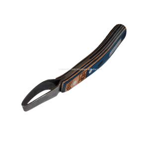 Cuchillo de pezuña profesional mango de madera hoja recta derecha bordes afilados herradores cuchillos de pezuña para caballos ganado vaca animales - Product Image 3