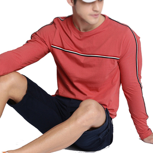 T-shirts pour hommes de haute qualité, nouveau design, manches longues, fabricants professionnels, anti-froissement, vente en gros de t-shirts pour hommes - Product Image 4