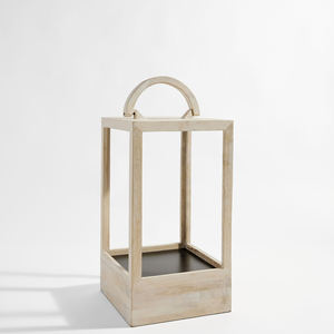 2025 Hot Selling Home Table Top Decor <b>Wooden</b> Candle <b>Lantern</b> at Wholesale Price - Product Image 1