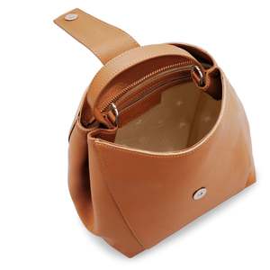 Sac à bandoulière pour femme en cuir véritable avec une seule sangle, doublure en polyester et fermeture éclair - Product Image 6