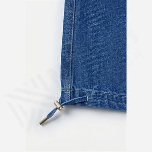 Joggers Track Stacked Straight Leg Heavyweight <b>Denim</b> Cotton Cargo Baggy Jeans Men's Pants <b>Trousers</b> Customized Color Wholesale - Product Image 6