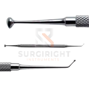 Pulidor de bolas dentales 27/29, relleno de plástico de amalgama compuesta, curetaje restaurador, grado metálico por Surgiright Instruments - Product Image 1