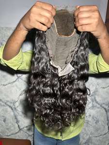 Directo de Fábrica, Fabricante Indio, Peluca de Encaje HD 13x4, Cabello Humano Indio Real, Textura Rizada, Donante Único - Product Image 4