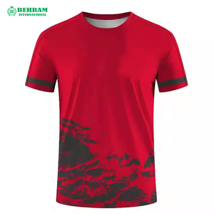 เสื้อยืดคอกลมโอเวอร์ไซส์ทรงหลวมเนื้อผ้านุ่มพิเศษสำหรับผู้ชาย พิมพ์ลายแบบรีดร้อน ผ้าฝ้าย 100% ป้องกันการยับ รับสั่งทำได้ - Product Image 2
