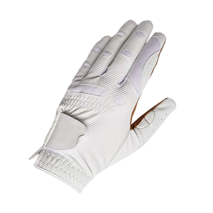 Guantes de Golf Mudassar Sports de Alta Calidad, Transpirables, Ligeros, Antideslizantes, de Cuero Cabretta para Hombre, Mano Izquierda, Suaves, Blancos y Marrones - Product Image 3