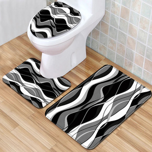 Custom Printed <b>Bath</b> Mat Bathroom Rug <b>Set</b> for Bathroom Non-Slip <b>Shower</b> Curtain <b>Bath</b> Mat - Product Image 3