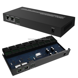 Up to 3KM 1 Pair Gigabit <b>Ethernet</b> Media Converter Transceiver 2RJ45 to Single Mode 8SC Fiber <b>Ethernet</b> Converter - Product Image 4