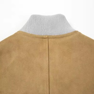 High Quality Canvas Letterman Baseball <b>Jacket</b> Custom Logo Printed Winter <b>Varsity</b> <b>Jackets</b> with Stand Collar Wholesale Price - Product Image 5