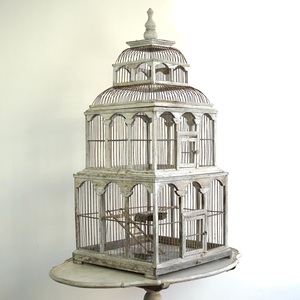 กรงนกโลหะสีทองสำหรับตกแต่งบ้านกรงนกตกแต่งสวนและบ้านไร่ดีไซน์สะดุดตา - Product Image 3