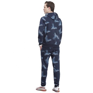 Survêtement de mode décontracté pour hommes personnalisé en gros 100% coton col à capuche de haute qualité motif solide séchage rapide respirant - Product Image 3