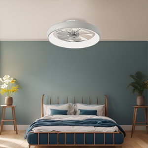 Hiện Đại 6-Tốc Độ LED Quạt Trần Reversible Blades Vô Hình 5 Lưỡi Thay Đổi Độ Sáng Ánh Sáng Điều Khiển Từ Xa Phổ Biến OEM Đơn Giản Sắt Cơ Thể - Product Image 3