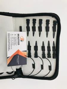 Kit de herramientas de alicates para extensiones de pelo de acero inoxidable negro mate de alta calidad al por mayor con etiqueta privada personalizada - Product Image 4