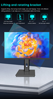Haute qualité 23.8 pouces 1080P HDR LED moniteur 2K 75Hz panneau sans bordure écran d'ordinateur 1MS 250cd/m2 2K jeu LED moniteur bureau