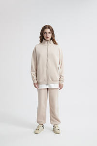 Suéter de cárdigan con cuello de pie de estilo americano para hombres y mujeres, tendencia de primavera y otoño, abrigo deportivo suelto, sudaderas con capucha profesionales - Product Image 4