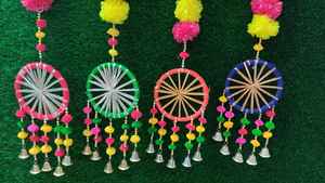 Décoration de fête de mariage indien guirlande de fleurs de souci artificielles pour la cérémonie Sangeet Mehandi accessoire de photo de Pâques pour - Product Image 6