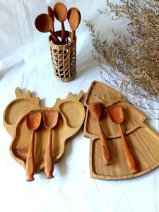 Ensemble de couverts en bois naturel durable fait à la main moderne léger réutilisable pour mariage et usage quotidien - Product Image 4