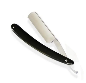 Maquinilla de afeitar profesional de borde recto con una sola hoja maquinilla de afeitar de peluquero al por mayor mejor calidad maquinilla de afeitar mango de plástico - Product Image 1