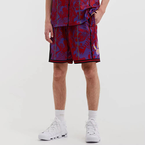 Vente en gros Short de gym en maille respirant pour hommes Couleur unie Vêtements de plein air Plus Size Beach Sweat Shorts Vente en gros Shorts à sublimation - Product Image 5