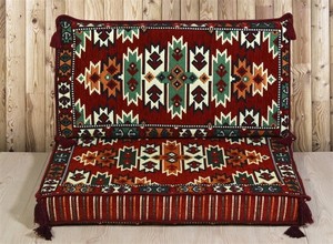 Asientos de suelo árabe Sofá de suelo árabe Piso de asiento Árabe | 90x70x10cm 3 piezas 1 Juego - Product Image 4