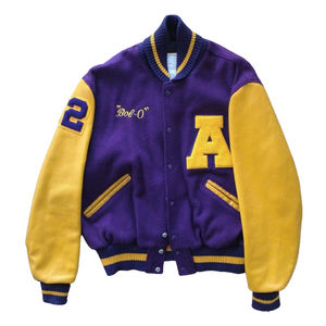 Vente en gros Faites Votre Propre Design Varsity Letterman Veste Corps en Laine avec Manches en Cuir Bouton Baseball Design pour l'Hiver - Product Image 1